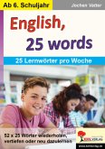 English, 25 words