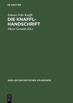 Die Knaffl-Handschrift (eBook, PDF) - Knaffl, Johann Felix
