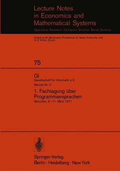 1. Fachtagung über Programmiersprachen (eBook, PDF)