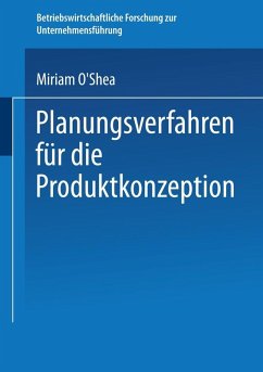 Planungsverfahren für die Produktkonzeption (eBook, PDF) - O´Shea, Miriam