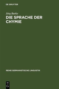 Cover Die Sprache der Chymie (eBook, PDF)