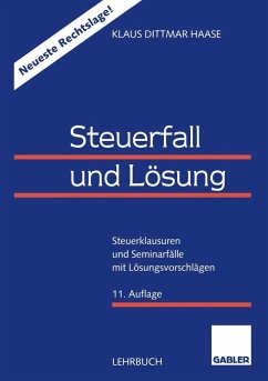 Steuerfall und Lösung (eBook, PDF) - Haase, Klaus Dittmar