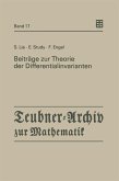 Beiträge zur Theorie der Differentialinvarianten (eBook, PDF)