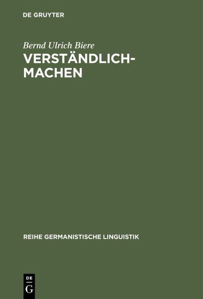 Verständlich-machen (eBook, PDF)