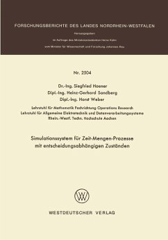 Cover Simulationssystem für Zeit-Mengen-Prozesse mit entscheidungsabhängigen Zuständen (eBook, PDF)