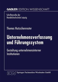 Cover Unternehmensverfassung und Führungssystem (eBook, PDF)