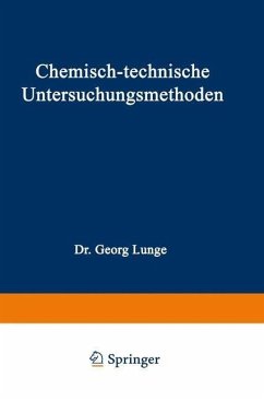 Cover Chemisch-technische Untersuchungsmethoden (eBook, PDF)
