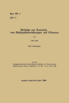 Beiträge zur Kenntnis von Heilquellenwirkungen auf Pflanzen (eBook, PDF) - Job, Carl
