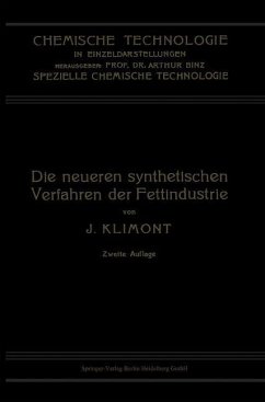 Cover Die Neueren Synthetischen Verfahren der Fettindustrie (eBook, PDF)