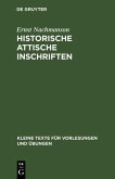 Historische attische Inschriften (eBook, PDF)