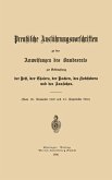 Preußische Ausführungsvorschriften zu den Anweisungen des Bundesrats (eBook, PDF)