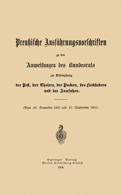 Cover Preußische Ausführungsvorschriften zu den Anweisungen des Bundesrats (eBook, PDF)