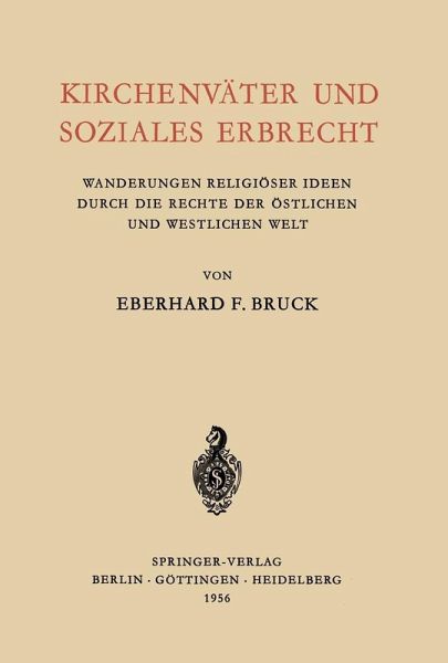 Kirchenväter und Soziales Erbrecht (eBook, PDF)