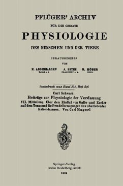Cover Pflügers Archiv für die Gesamte Physiologie des Menschen und der Tiere (eBook, PDF)