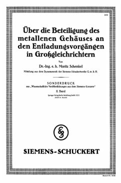 Cover Über die Beteiligung des metallenen Gehäuses an den Entladungsvorgängen in Großgleichrichtern (eBook, PDF)