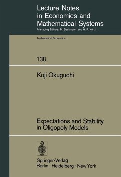 Expectations and Stability in Oligopoly Models (eBook, PDF) - Okuguchi, K.