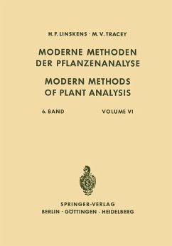 Modern Methods of Plant Analysis / Moderne Methoden der Pflanzenanalyse (eBook, PDF) - Linskens, H. F.; Hesse, Manfred; Hofmann, Eduard; Hudson, J. R.; Knapp, Rüdiger; Lambert, Rudolf; Miller, Carlos O.; Pfleiderer, Gerhard; Sanwal, B. D.; Schmid, Hans; Shibata, Shoji; Tracey, M. V.; Stern, Herbert; Sucrow, Wolfgang; Tobiska, Josef; Zilliken, F. W.; Beiss, Ulrich; Bendall, Fay; Björk, Walter; Bohlmann, F.; Boman, Hans G.; Braun, Richard; Heinen, W.