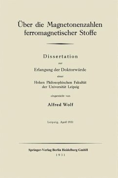 Cover Über die Magnetonenzahlen ferromagnetischer Stoffe (eBook, PDF)