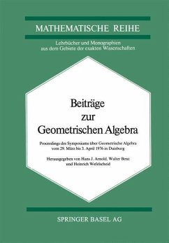Beiträge zur Geometrischen Algebra (eBook, PDF) - Arnold; Benz; Wefelscheid