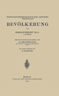 Bevölkerung (eBook, PDF) - Wright, Harald; Palyi, Melchior; Keynes, J. M.