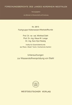 Untersuchungen zur Wasserstoffversprödung von Stahl (eBook, PDF) Cover Untersuchungen zur Wasserstoffversprödung von Stahl (eBook, PDF)