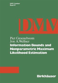 Information Bounds and Nonparametric Maximum Likelihood Estimation (eBook, PDF) - Groeneboom, P.; Wellner, J. A.