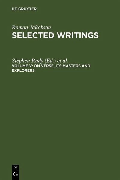 On Verse, Its Masters and Explorers (eBook, PDF)