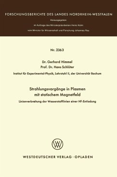Cover Strahlungsvorgänge in Plasmen mit statischem Magnetfeld (eBook, PDF)
