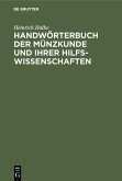 Handwörterbuch der Münzkunde und ihrer Hilfswissenschaften (eBook, PDF)