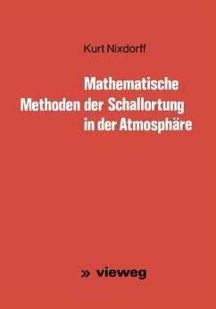 Mathematische Methoden der Schallortung in der Atmosphäre (eBook, PDF) - Nixdorff, Kurt
