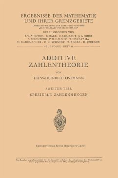 Additive Zahlentheorie (eBook, PDF) - Ostmann, Hans-H.