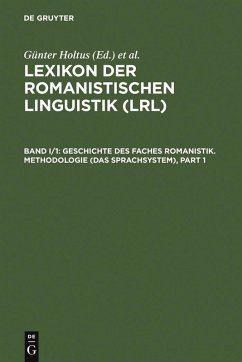 Geschichte des Faches Romanistik. Methodologie (Das Sprachsystem) (eBook, PDF)