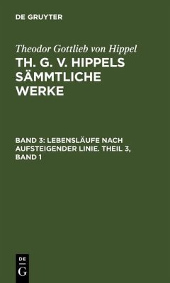 Cover Lebensläufe nach aufsteigender Linie. Theil 3, Band 1 (eBook, PDF)
