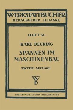 Spannen im Maschinenbau (eBook, PDF) - Deuring, K.