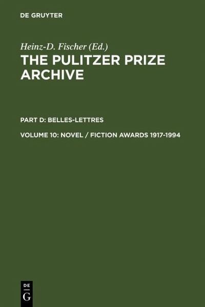 Novel / Fiction Awards 1917-1994 (eBook, PDF) Novel / Fiction Awards 1917-1994 (eBook, PDF)