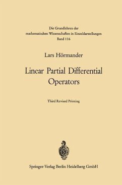 Linear Partial Differential Operators (eBook, PDF) - Hörmander, Lars