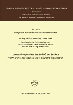 Cover Untersuchungen über den Einfluß der Struktur von Warenverteilungsnetzen auf die Distributionskosten (eBook, PDF)