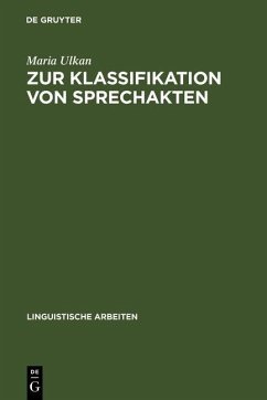 Zur Klassifikation von Sprechakten (eBook, PDF) - Ulkan, Maria