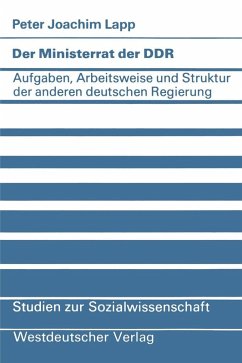 Der Ministerrat der DDR (eBook, PDF) - Lapp, Peter Joachim