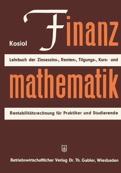 Finanzmathematik (eBook, PDF)