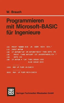 Cover Programmieren mit Microsoft-BASIC für Ingenieure (eBook, PDF)