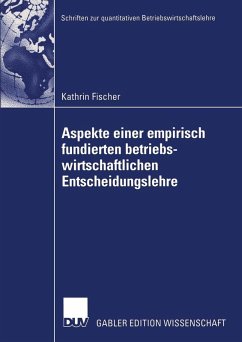 Cover Aspekte einer empirisch fundierten betriebswirtschaftlichen Entscheidungslehre (eBook, PDF)