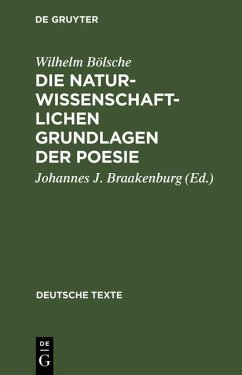 Cover Die naturwissenschaftlichen Grundlagen der Poesie (eBook, PDF)