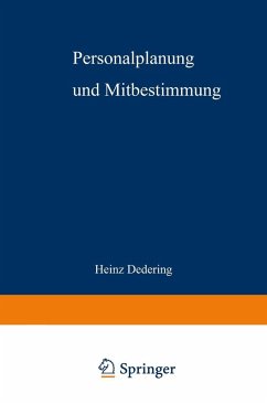 Personalplanung und Mitbestimmung (eBook, PDF) - Dedering, Heinz