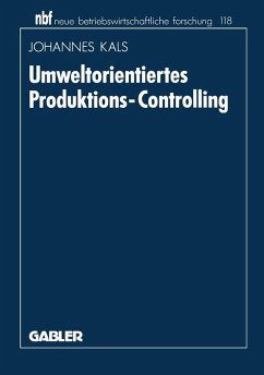 Umweltorientiertes Produktions-Controlling (eBook, PDF) - Kals, Johannes