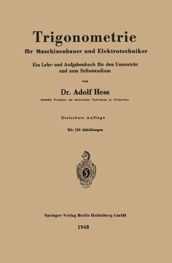 Trigonometrie für Maschinenbauer und Elektrotechniker (eBook, PDF) - Hess, Adolf