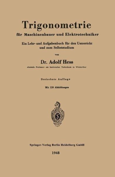 Trigonometrie für Maschinenbauer und Elektrotechniker (eBook, PDF)