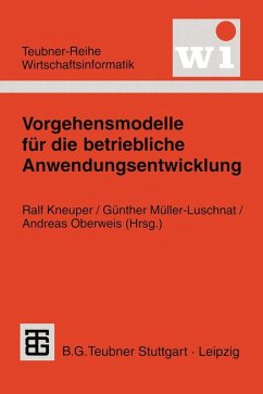 Cover Vorgehensmodelle für die betriebliche Anwendungsentwicklung (eBook, PDF)