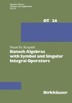 Banach Algebras with Symbol and Singular Integral Operators (eBook, PDF) - Krupnik, N.