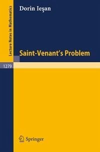 Saint-Venant's Problem (eBook, PDF) - Iesan, Dorin